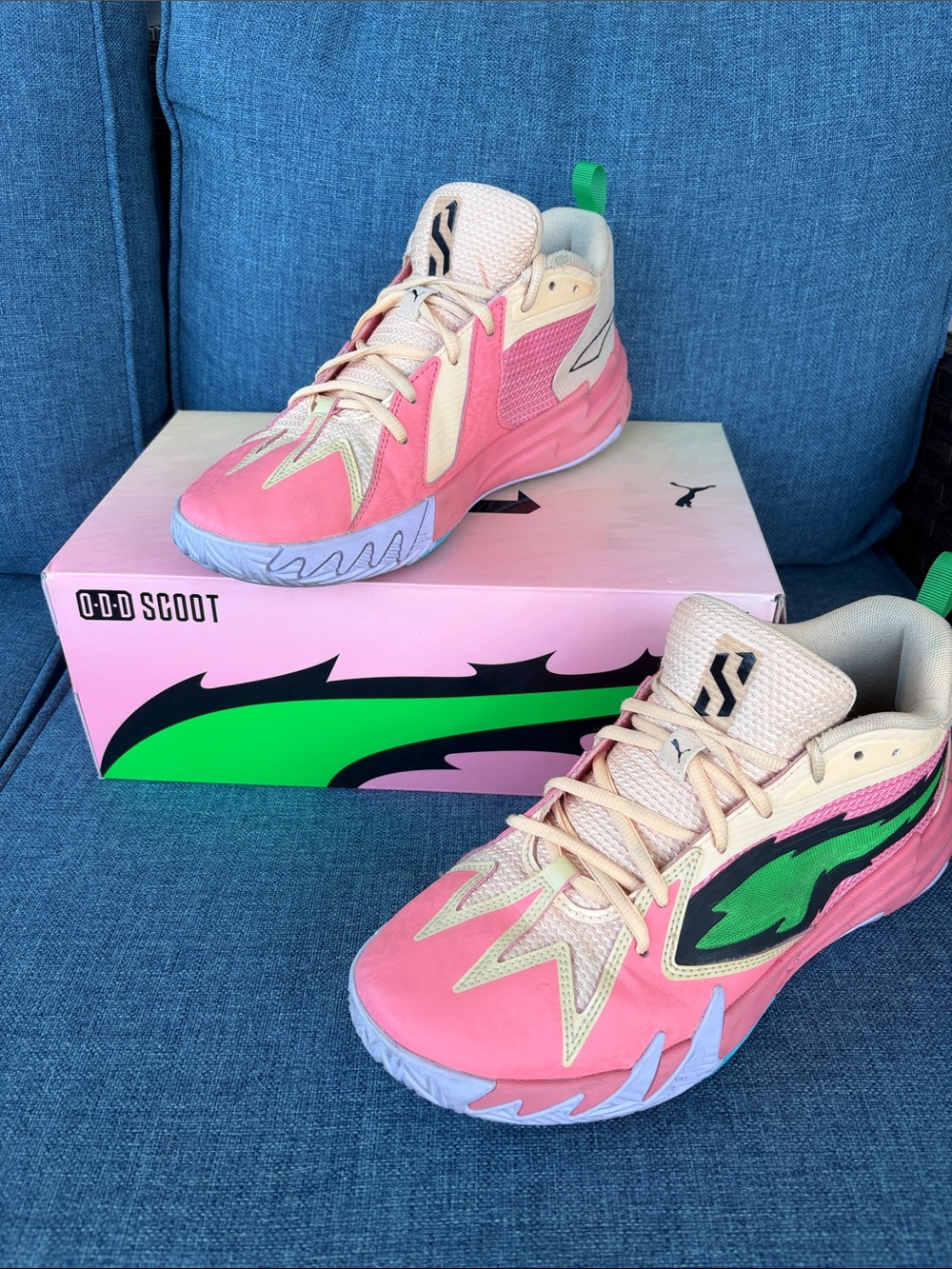 PUMA Scoot Zeros Georgia Peach Basketball Shoes Men’s 8.5 w/ Box
